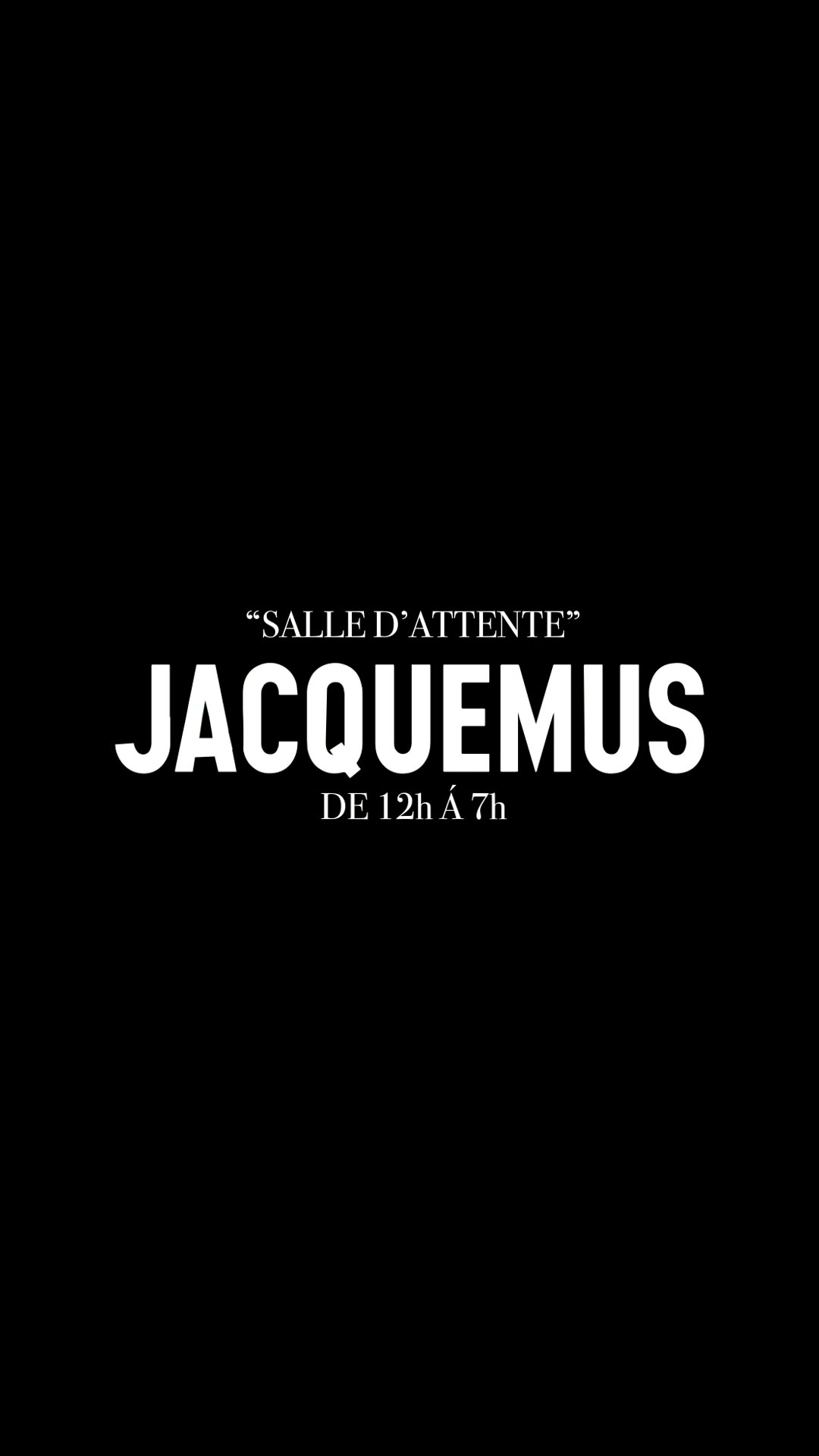Jacquemus film still, morning